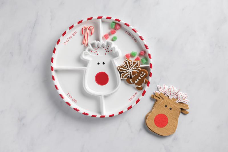 Christmas Crudité Tray & Napkin Set