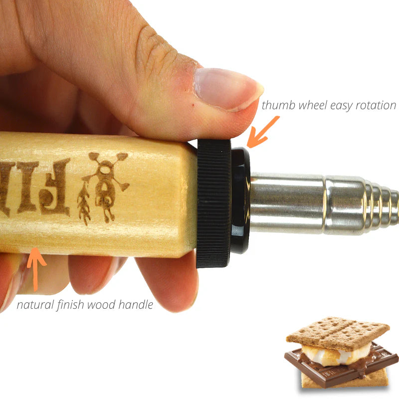 Extendable Reach N Roll Campfire Roaster