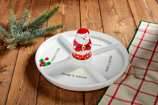 Santa Chimney Musical Light-Up Sitter